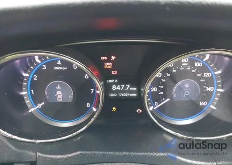 2012 Hyundai Sonata Gls из США, поврежденный, VIN 5NPEB4AC5CH468409